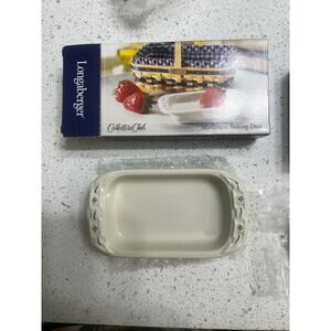 Longaberger Collectors Club Miniature 9x13 Pottery Baking Dish Casserole NEW